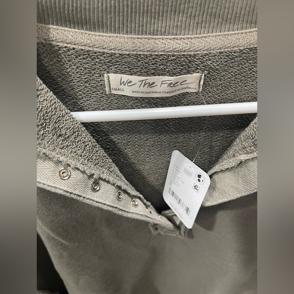 NWT Free People Henley Camden Sweatshirt - Picture 7 of 9